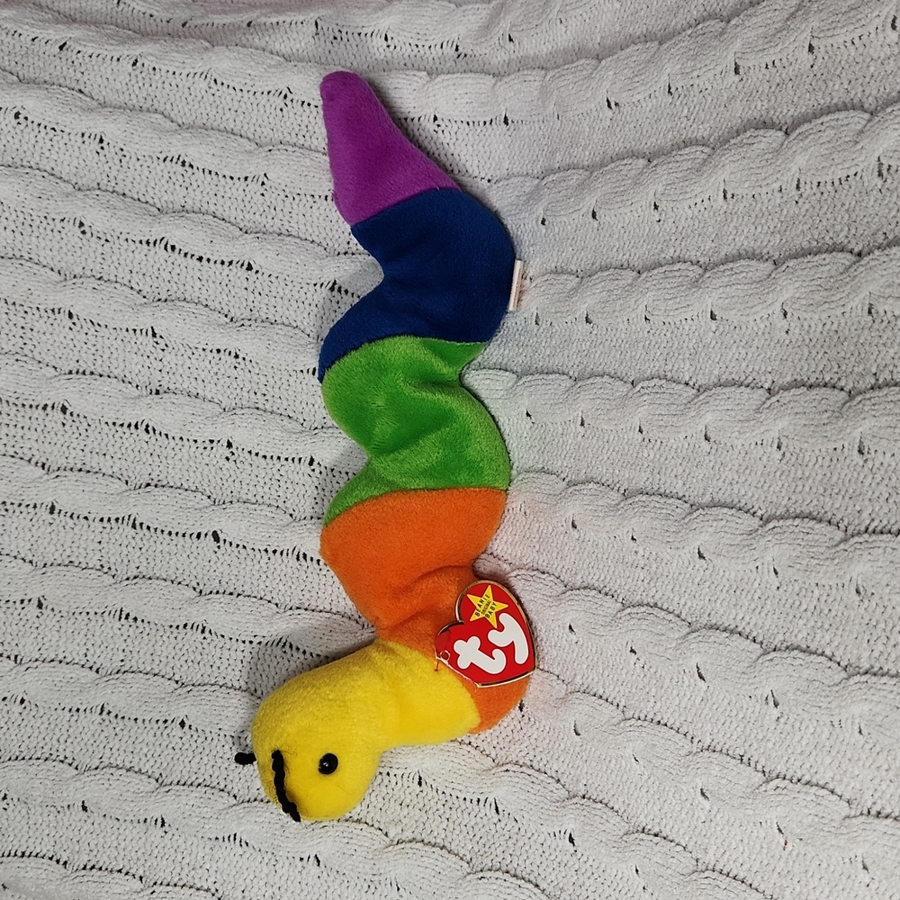 Vintage Ty Beanie Baby Original Inch The Worn P.V.C. Pellets